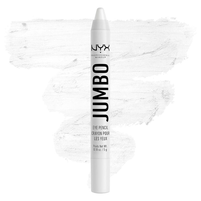 NYX PROFESSIONAL MAKEUP Jumbo Eye Pencil, Blendable Eyeshadow Stick & Eyeliner Pencil – Milk (White)